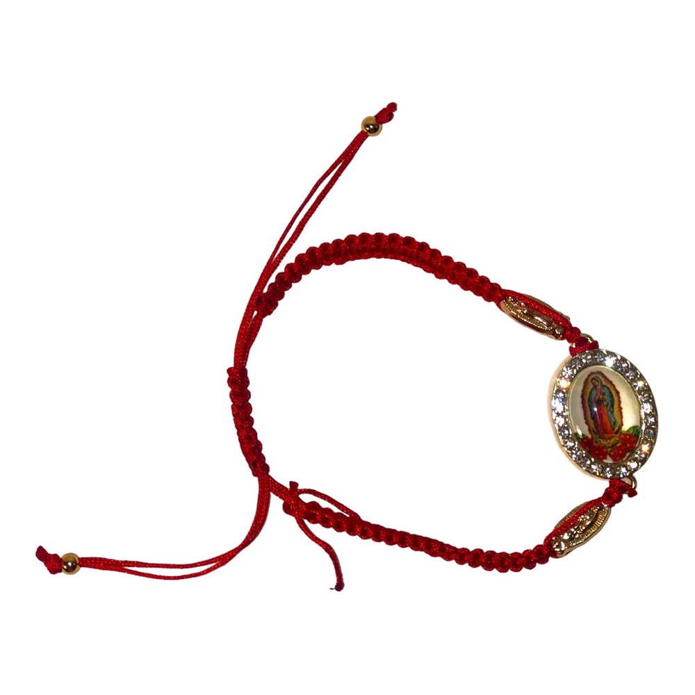 Red String Virgen de Guadalupe Bracelet, Our Lady of Guadalupe